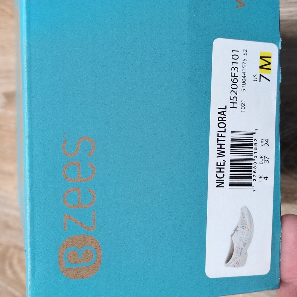 🩷💛💚💙❤️NIB Bzees White Floral Colorful Women's slip on Shoes sz 7M🩷💛💚💙❤️ - Picture 13 of 13